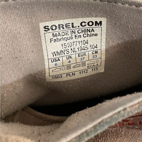 Sorel Boots Cream Women’s Size 6 - Picture 6 of 6